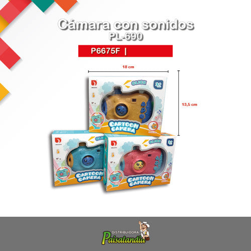 Juguete cámara con sonidos PL-690 (UND)