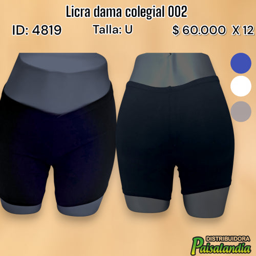 Licra dama colegial 002 (DC)