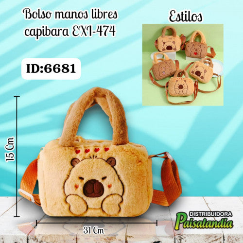 Bolso manos libre capibara EXI-474