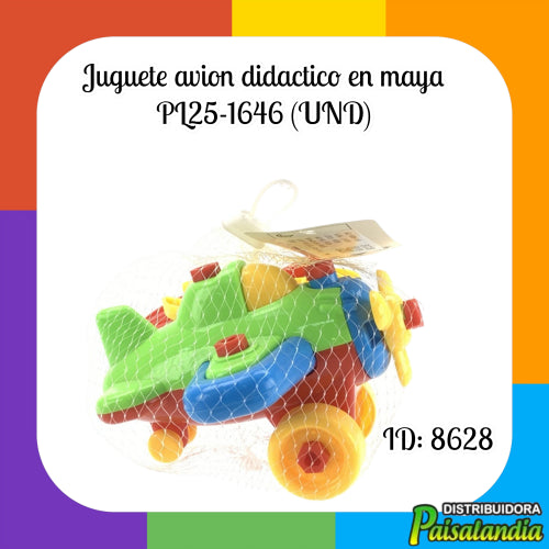 Juguete avion didactico en maya PL25-1646 (UND)