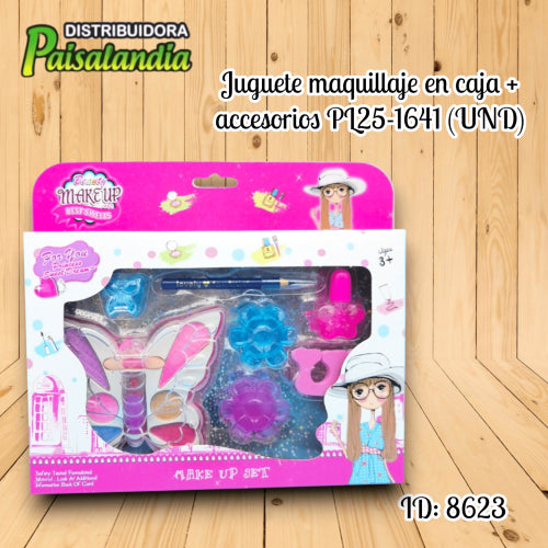 Juguete maquillaje en caja + accesorios PL25-1641 (UND)