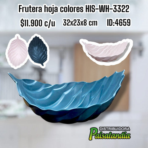 Frutera de hoja colores surtidos HIS-WH-3322 (UND)