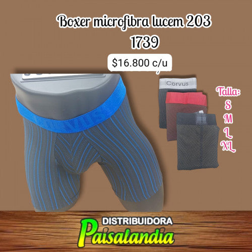 Boxer CORVUS microfibra luccem 203 talla (S/M/L/XL) (UND)