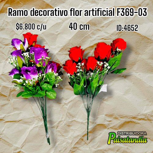 Ramo decorativo flor artificial F369-03 (UND)