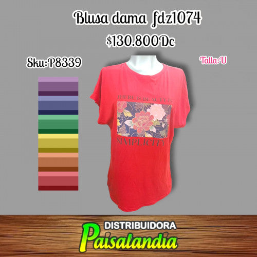 Blusa dama piel durazno fdz1074