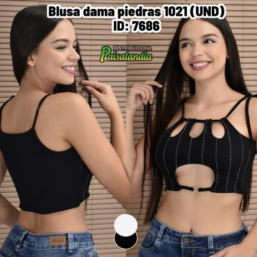 Blusa dama piedras 1021 (UND)