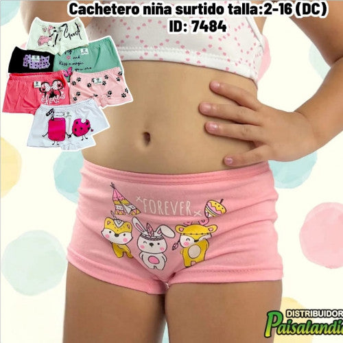 Cachetero niña surtido talla:2-16 (DC)