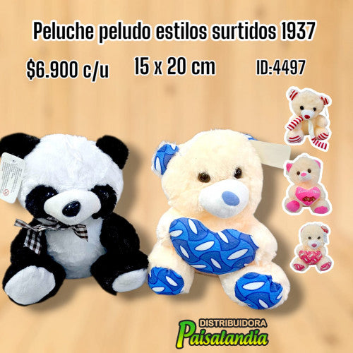 Peluche peludo Estilos Surtidos 1937 (UND)
