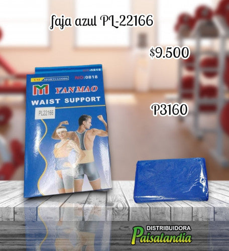 Faja azul en caja PL-22166 (UND)