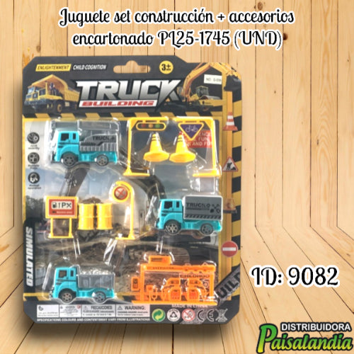 Juguete set construcción + accesorios encartonado PL25-1745 (UND)