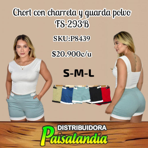 Short con charreta y guarda polvo FS-293B