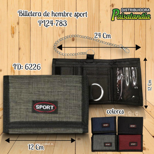 Billetera de hombre sport PL24-783 (UND)