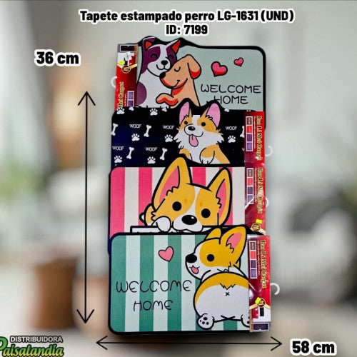 Tapete estampado perro LG-1631 (UND)