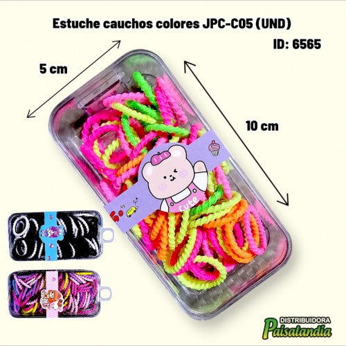 Estuche cauchos colores JPC-C05 (UND)