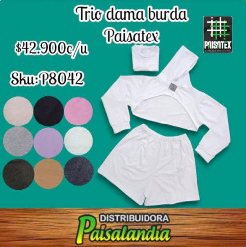 Trio dama paisatex