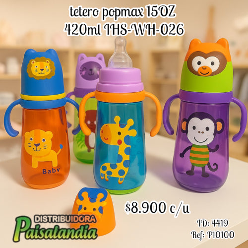 Tetero Popmax 420 ml IHS-WH-026 (UND)