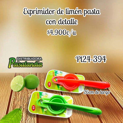 Exprimidor de limon plastico grande PL24-394