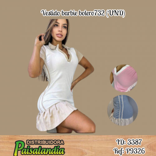 Vestido barbie bolero732 (UND)