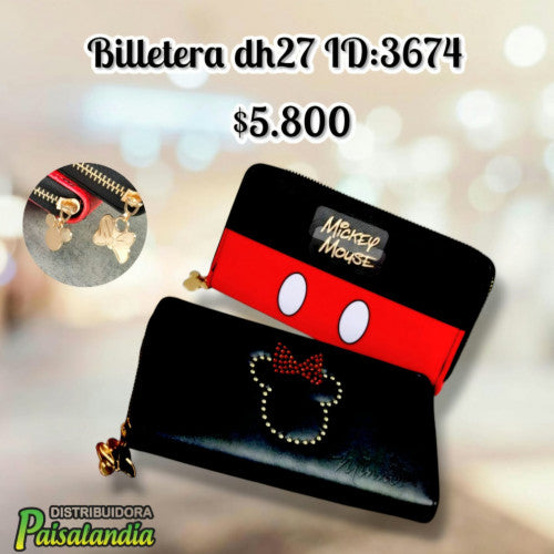 Billetera Mickey surtida DH27 (UND)