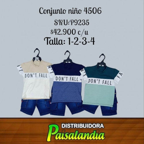 conjunto niño anyitex 4506 (UND)