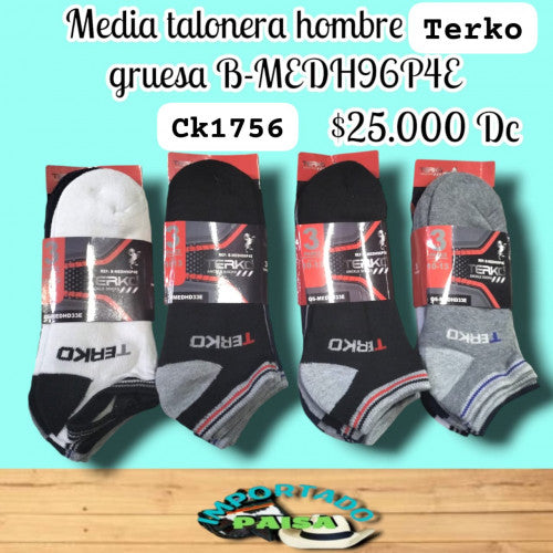 Media talonera hombre Terko gruesa B-MEDH96P4E