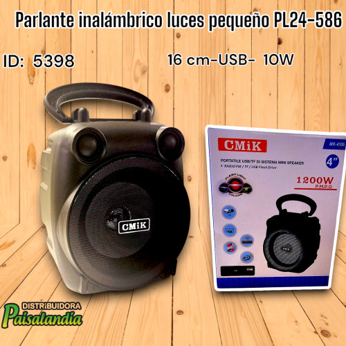 Parlante inalámbrico luces pequeño PL24-586 (UND)