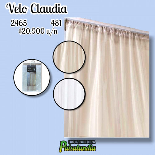 Cortina velo Claudia colores surtidos