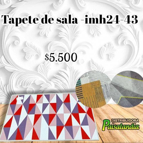 Tapete sala estampados surtidos IMH24-43 (UND)