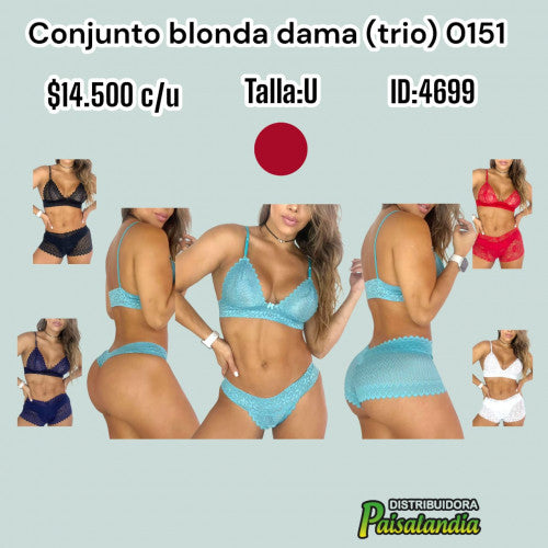 Conjunto blonda 0151 (UND)