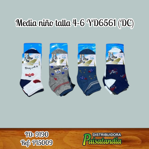 Media niño talla 4-6 YD6561 (DC)