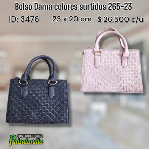 Bolso dama colores surtidos 265-23 (UND)