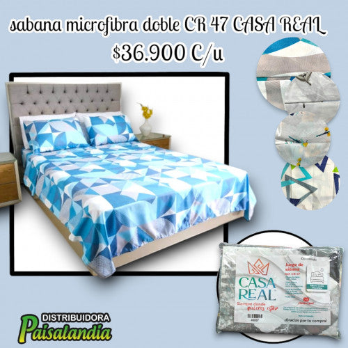 Sábana microfibra doble CR 47 CASA REAL