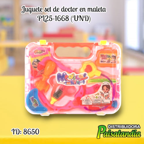 Juguete set de doctor en maleta PL25-1668 (UND)