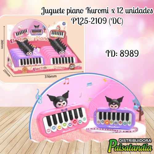 Juguete piano Kuromi x 12 unidades PL25-2109 (DC)
