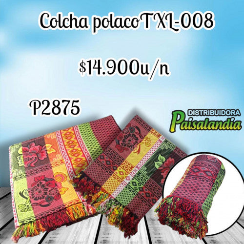 Colcha estampada polaco TXL-008 (UND)