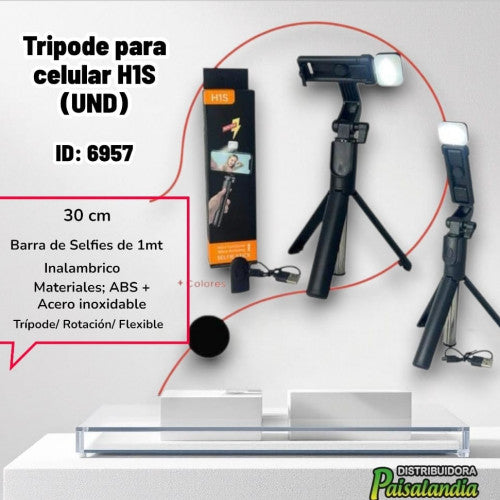 Tripode para celular H1S (UND)