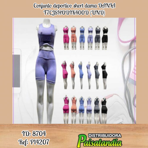 Conjunto deportivo short dama DANIA F7CJSHODIK400D (UND)