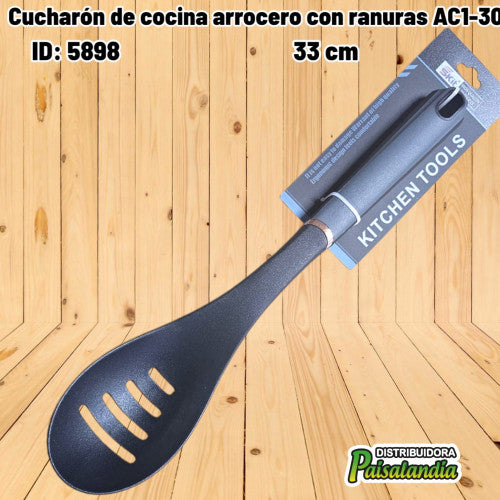Cucharón de cocina arrocero con ranuras AC1-30 (UND)