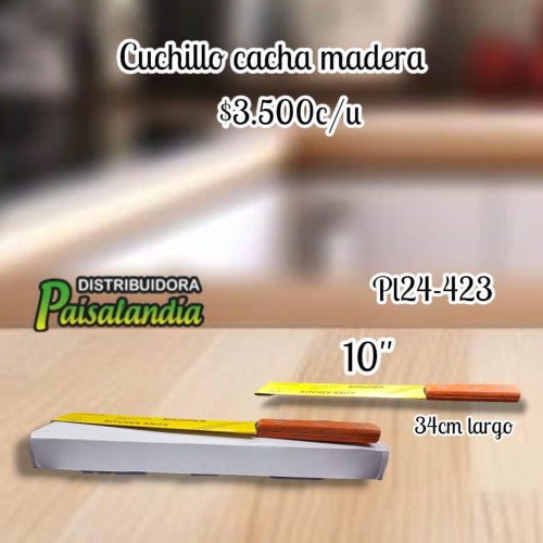 Cuchillo cacha madera PL24-423