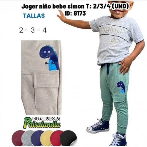 Joger niño bebe simon T: 2/3/4 (UND)