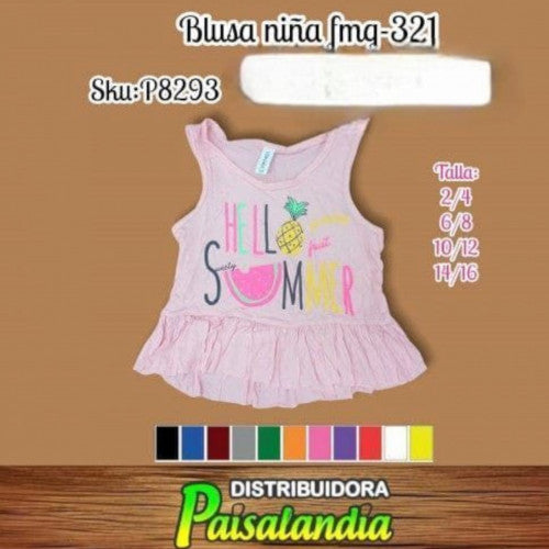 Blusa niña bolero zurcido en ruedo fmg321 (DC)