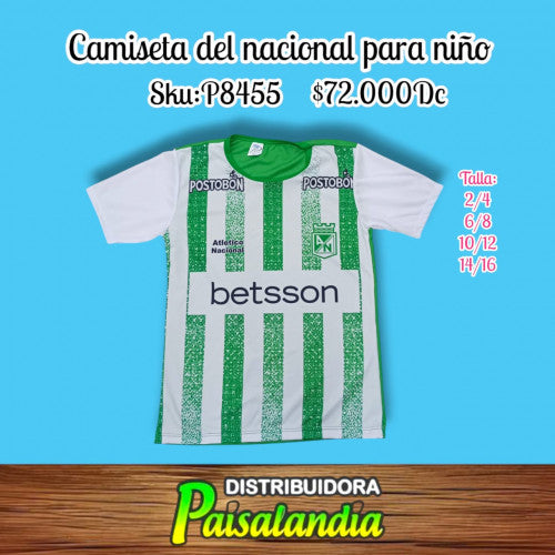 Camiseta del nacional de niño