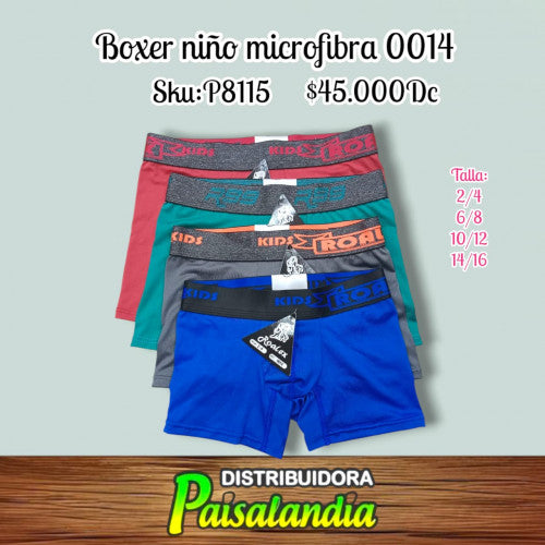 Boxer niño micrifibra 0014