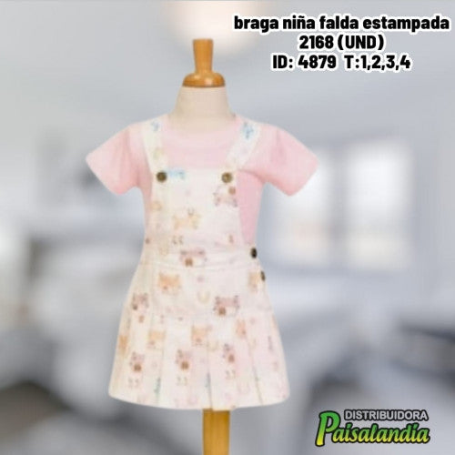 braga niña falda estampada 2168 (UND)