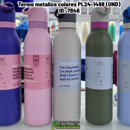 Termo metalico colores PL24-1498 (UND)