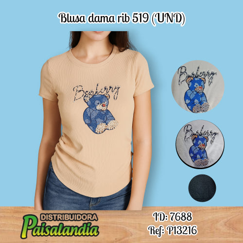 Blusa dama rib 519 (UND)