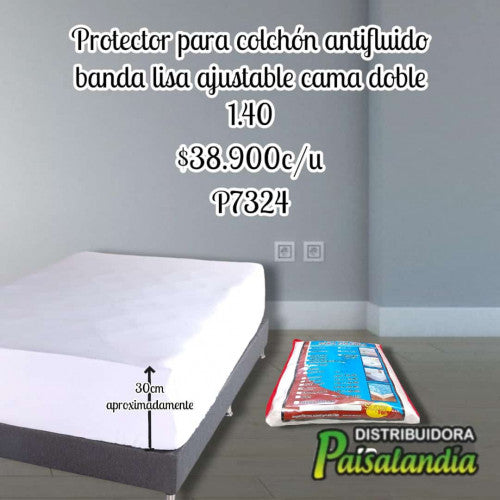 Protector de colchón antifluido bandalisa cama doble (UND)