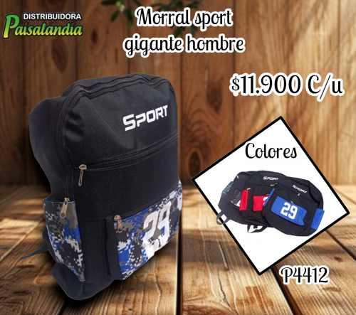 Morral sport gigante hombre