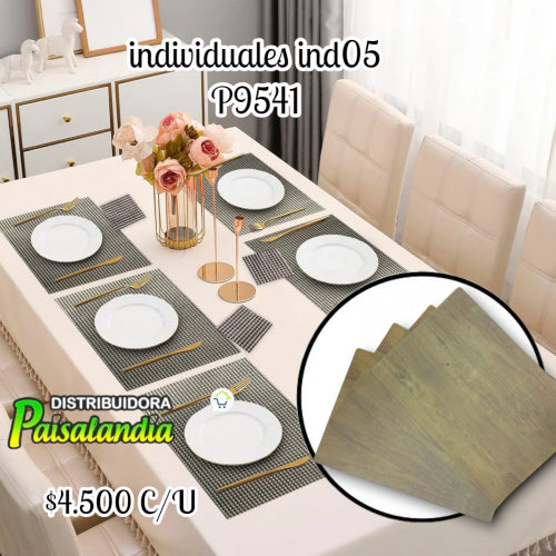Individuales mesa colores oscuros IND05 (UND)