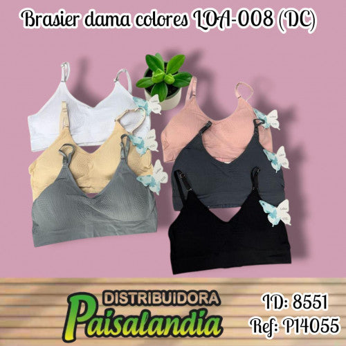 Brasier dama colores LOA-008 (DC)